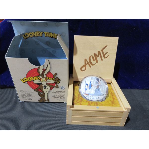 2015 9999 $30 fine silver coin Wile E. Coyote vs Road Runner