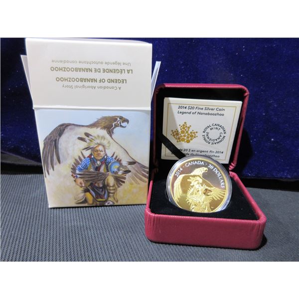2014 $20 fine Silver coin "Legend of Nanaboozhoo"