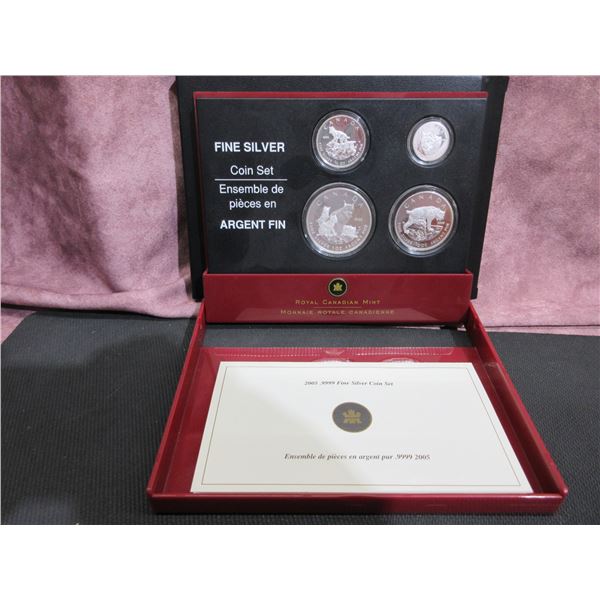 2005 The Canadian Lynx Silver Coin Set