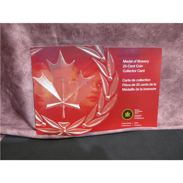 2006 Medal of Bravery 25-Cent Coin Collector Card with All Coins