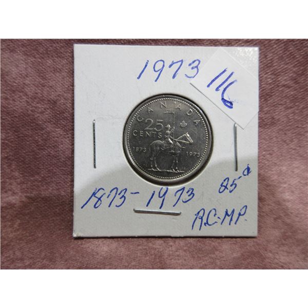 1973 Canadian 25 Cent Piece