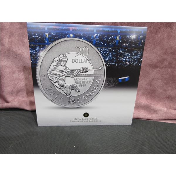 2013 RCM $20 Silver Coin - Hockey