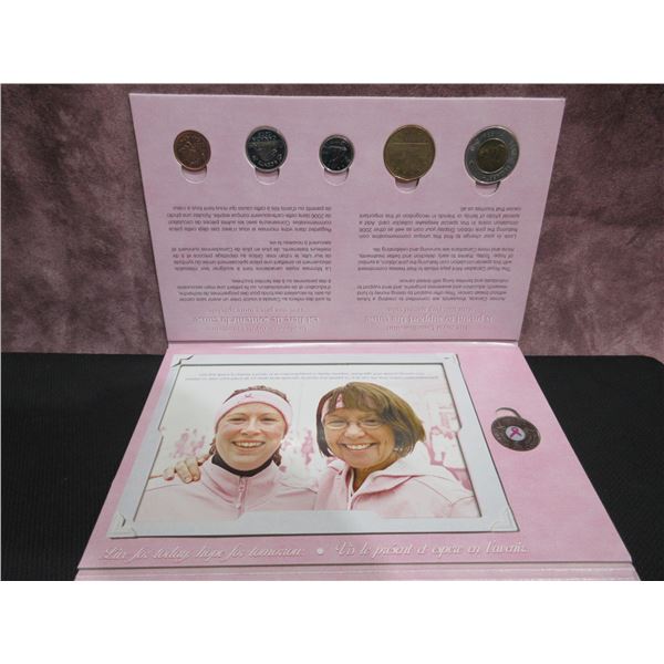 2006 - Creating a Future Without Breast Cancer 25 cent Coin Collector Card