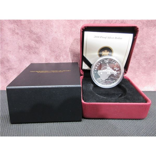 2010 - Proof Siver Dollar 100th Anniversary of the Canadian Navy (1910-2010)
