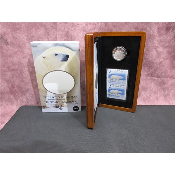 2004 - $2 Polar Bear Coin and Stamp limited ed set.