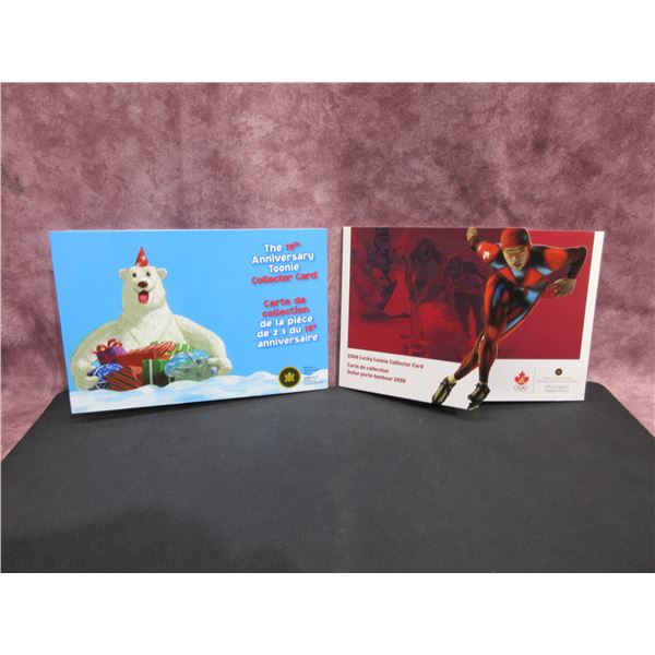 2006 - "Tenth Anniversary Toonie card" with "Lucky Loonie Collector card