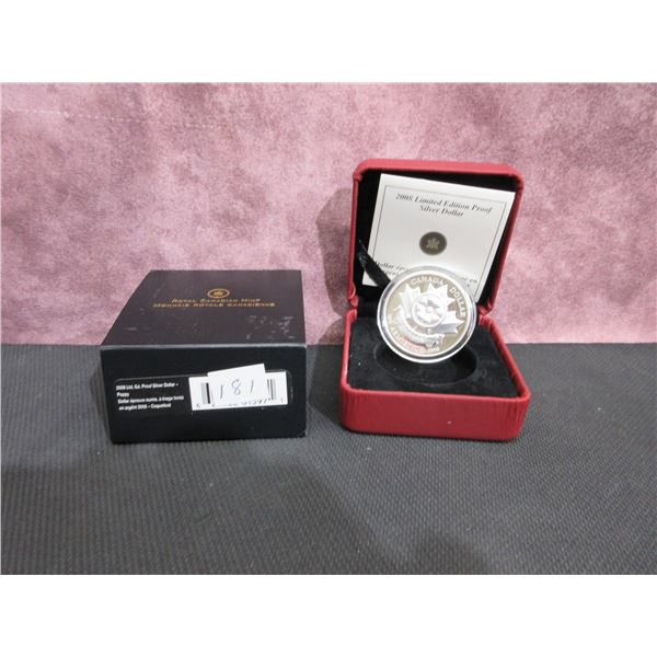 2008 - limited edition Proof Silver dollar, 90years of Remeberance