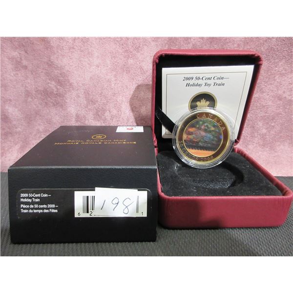 2009 - 50 Cent Coin, Holiday Train lenticular 3D color