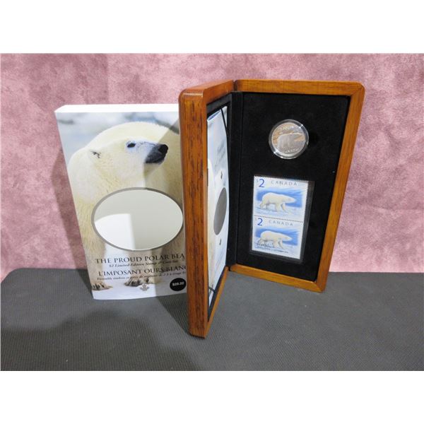 2004 - $2 Polar Bear Coin and Stamp limited ed set.