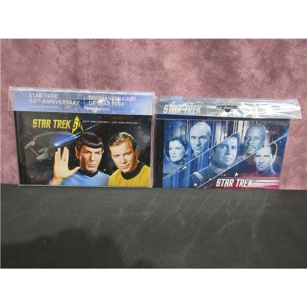 2017 - STAR TREK  prestige stamp booklet +  2016 -50th Anniversary prestige stamp booklet; Canada Po