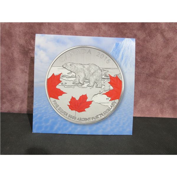 2016 - $25 fine silver The Collections series TRUE NORTH card