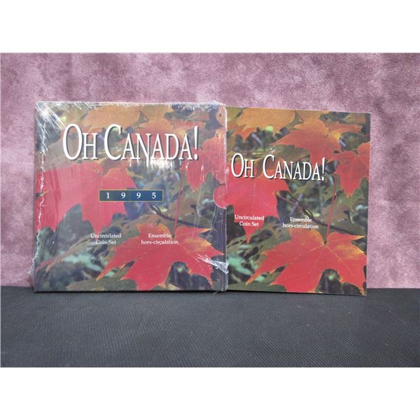 1995 - Oh Canada! - uncirculated Coin set 3 page card