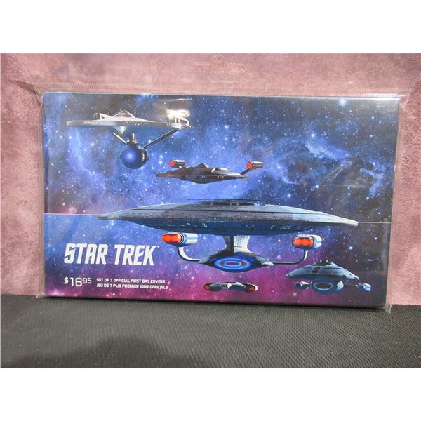 set of 7 official first day covers- STAR TREK, envelope collection, Canada Post -  sealed