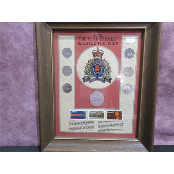 1973 Wooden Frame Commemorative Plaque
