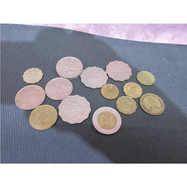 assorted Hong Kong circulation coinage -14 pieces, assorted dates