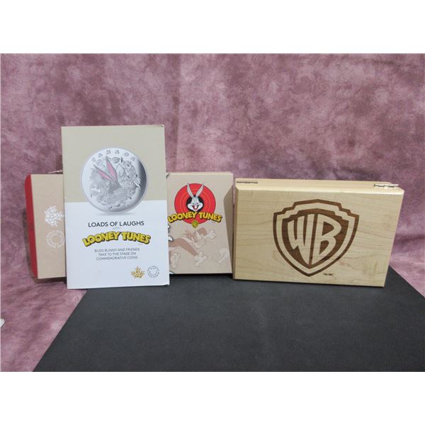 2015 - 4 x $20 fine silver Looney Tunes cased coin set "Loads of Laughs"