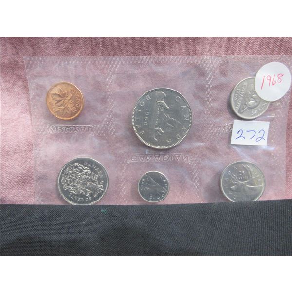 1968 - 6 coin circulation set in blister pack