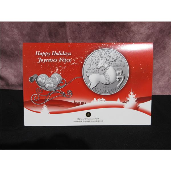 2012 - "The Collections" - $20 fine silver HAPPY HOLIDAYS coin card