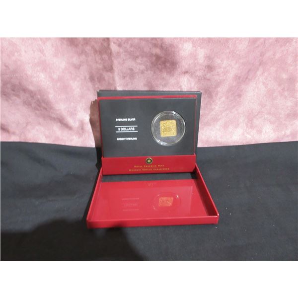 2006 RCM $3 Square Sterling Silver Coin - The Beaver