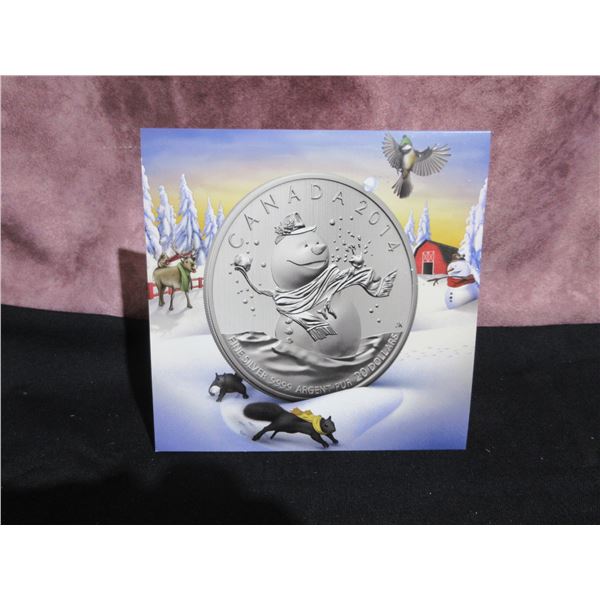 2014 - RCM $20 Fine Silver Coin - Snowman
