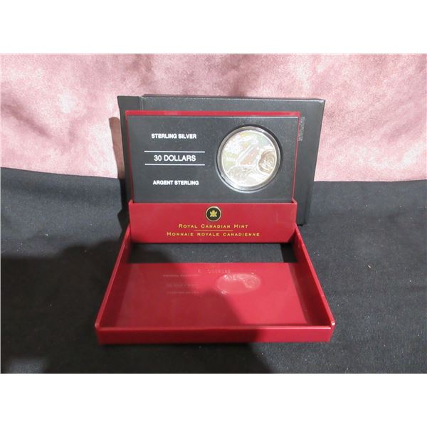 2006 - RCM $30 Dollar Sterling Silver Coin - A Helping Hand In Space