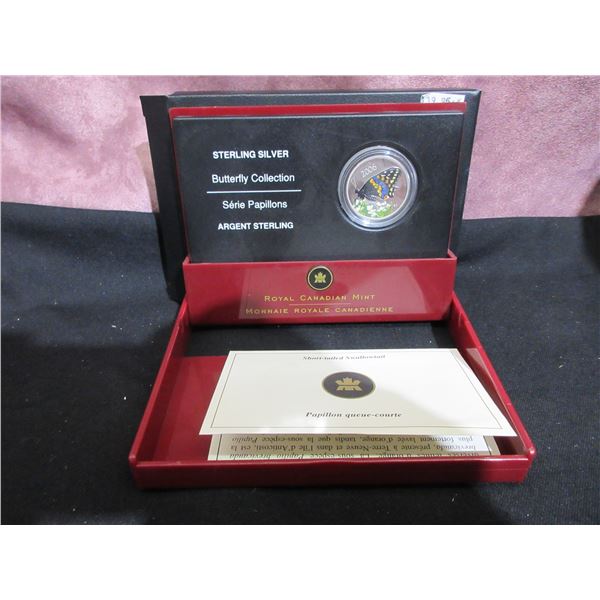 2006 - RCM 50 Cent Sterling Silver Coin - Butterfly Collection.
