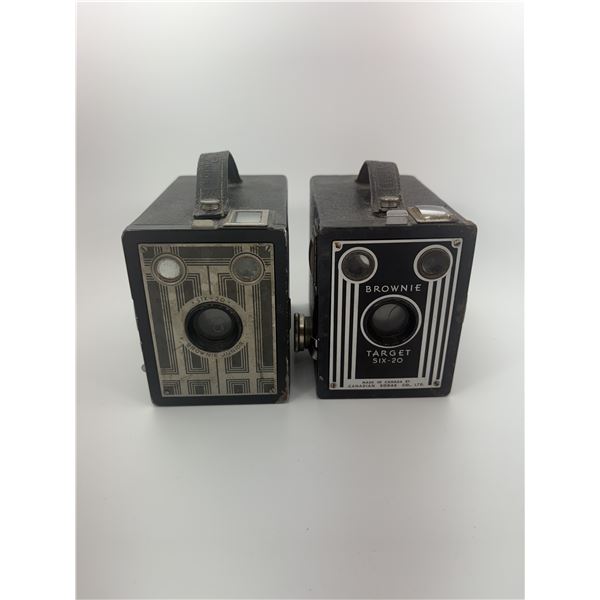 2 Vintage Kodak Brownie Target & Junior