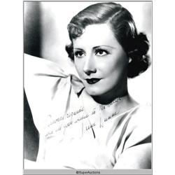 Irene Dunne Autographed Negative and Photograph