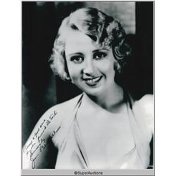 Joan Blondell Autographed Negative and Photograph