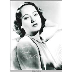 Merle Oberon Autographed Negative and Photograph