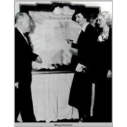 Claudette Colbert and Max Factor Negative and Photograph 