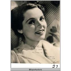 Jane Wyatt Autographed Negative and Photograph