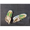 Image 2 : Early Mid 20th century Hand-Beaded Plains Style Native American Moccasins, Leather Soles