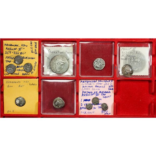 ANCIENT GREEK: LOT of 11 silver coins