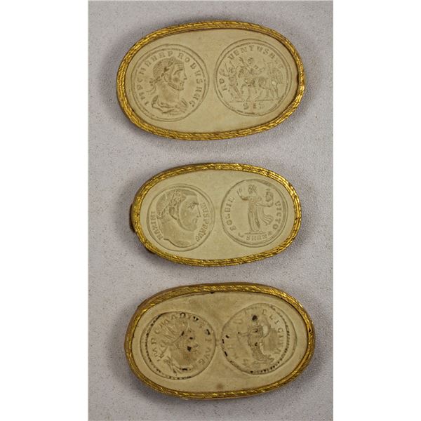 ROMAN EMPIRE: LOT of 3 plaster cast intagli