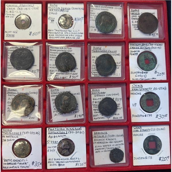 ROMAN EMPIRE: LOT of 16 coins