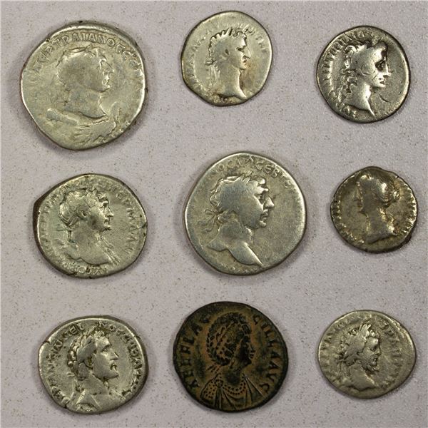 ROMAN EMPIRE: LOT of 9 coins
