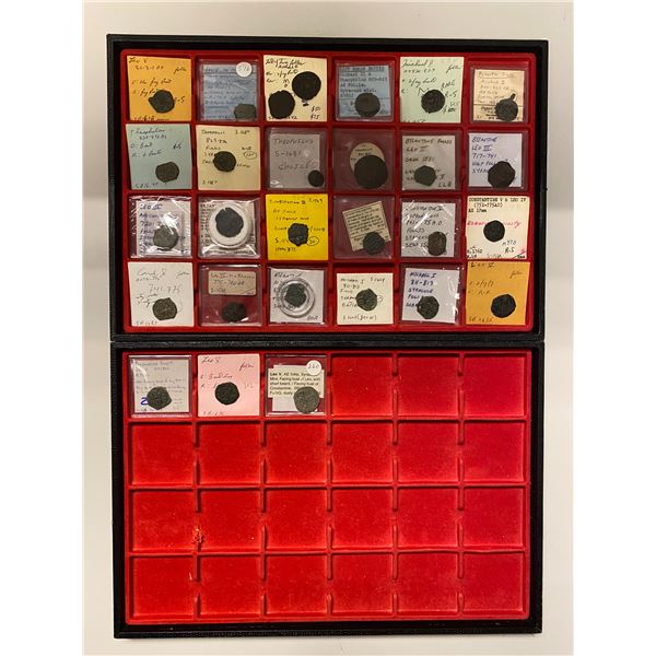 BYZANTINE EMPIRE: LOT of 28 coins