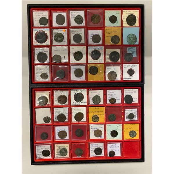 BYZANTINE EMPIRE: LOT of 47 coins