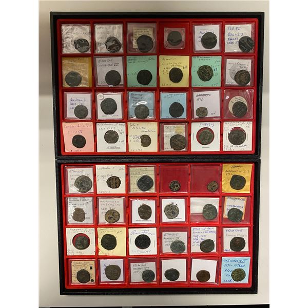 BYZANTINE EMPIRE: LOT of 66 coins