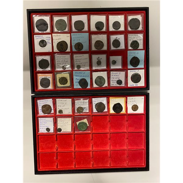 BYZANTINE EMPIRE: LOT of 33 coins