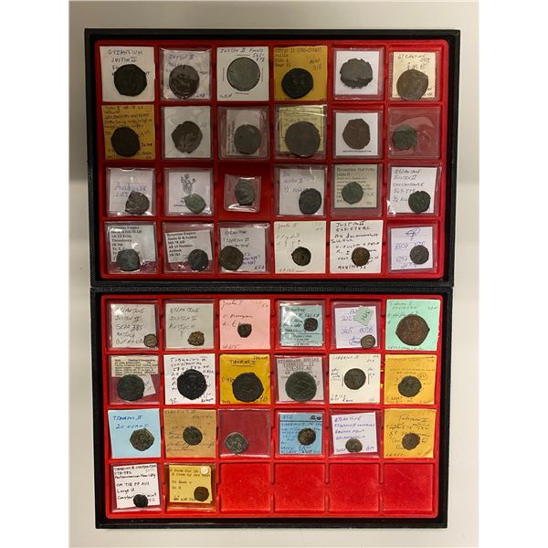 BYZANTINE EMPIRE: LOT of 44 coins