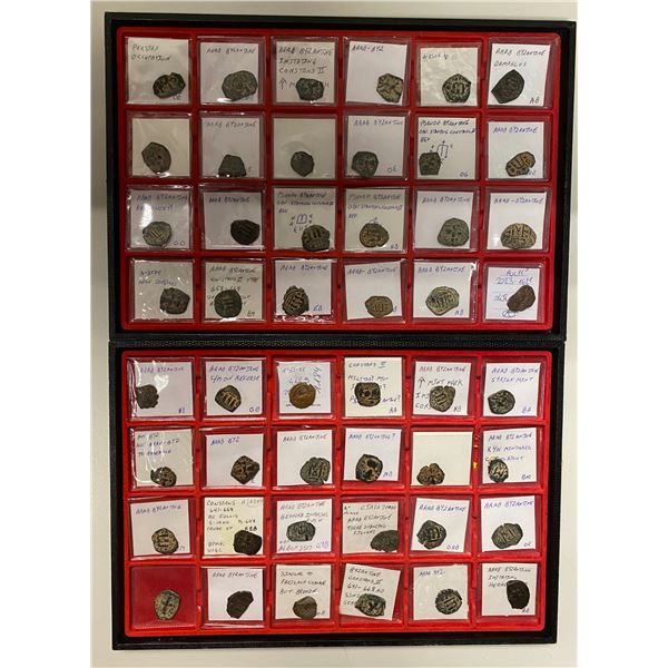 BYZANTINE EMPIRE: LOT of 64 coins
