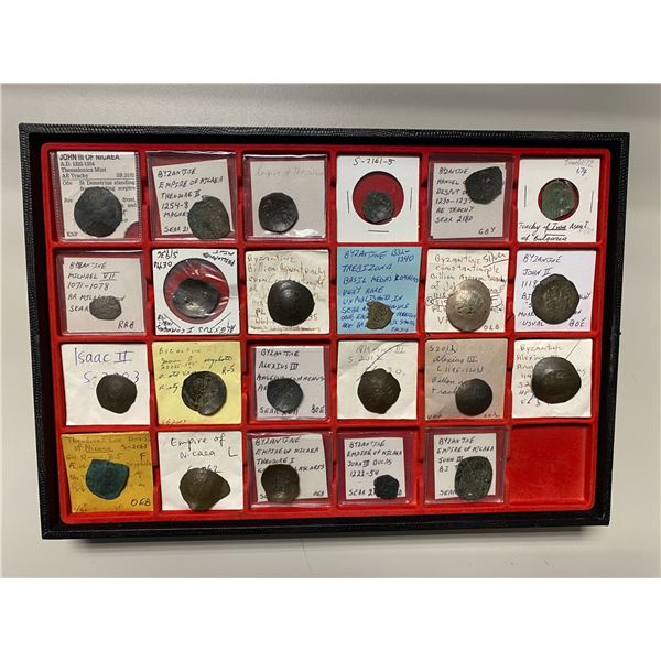 BYZANTINE EMPIRE: LOT of 23 coins