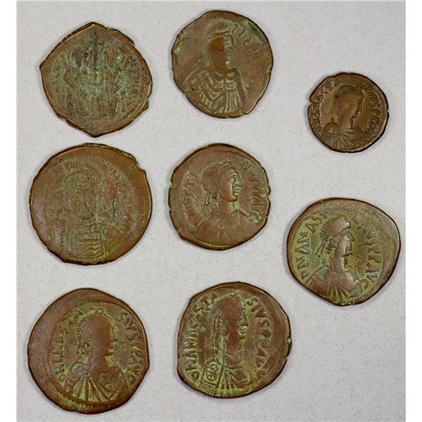 BYZANTINE EMPIRE: LOT of 8 coins