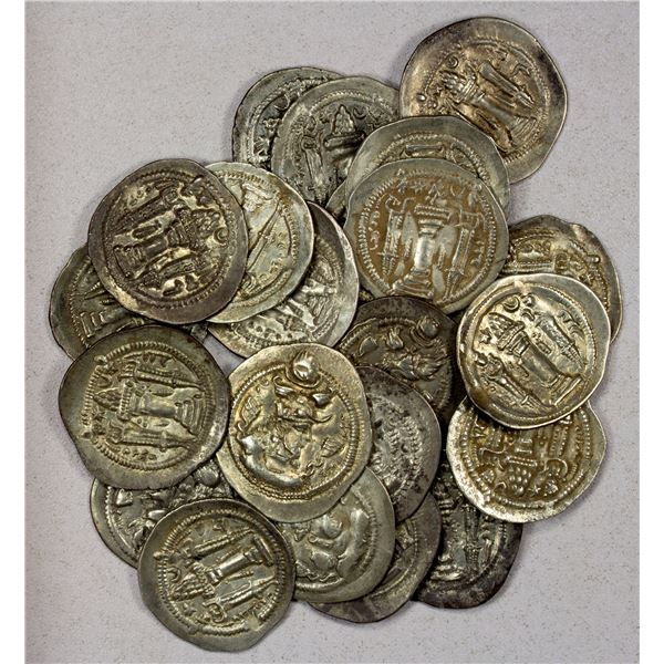 ANCIENT PERSIA: SASANIAN KINGDOM: Peroz, 457-484, LOT of 25 silver drachms