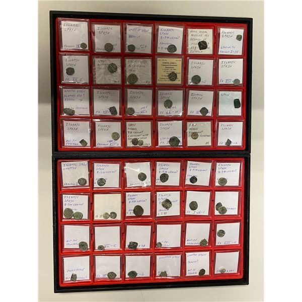 EARLY ISLAMIC: MEDIEVAL ISLAMIC SPAIN: LOT of 75 coins