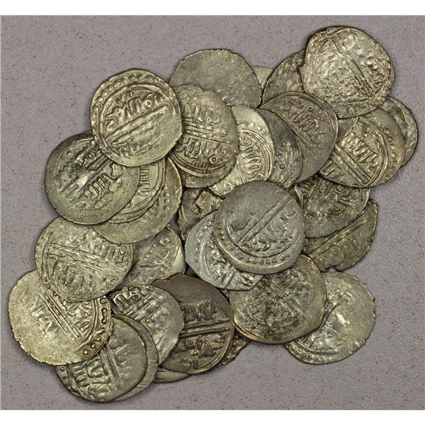 EARLY ISLAMIC: OTTOMAN EMPIRE: Murad I, 1360-1389, LOT of 34 silver akçes