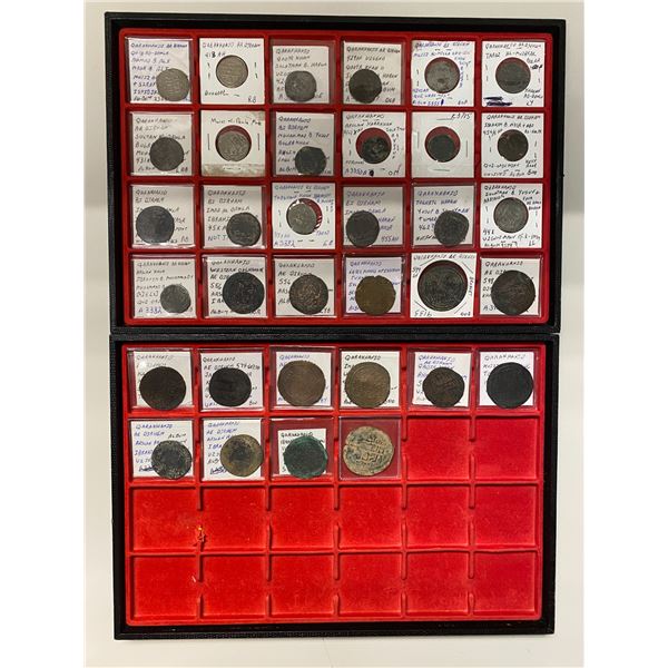 EARLY ISLAMIC: QARAKHANID: LOT of 34 coins