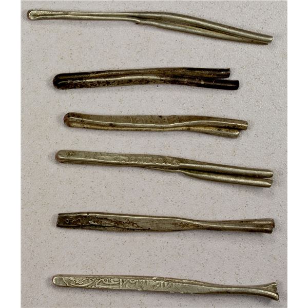 IRAN: SAFAVID & QALHATI: LOT of 6 silver larins